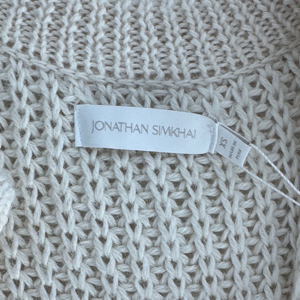 JONATHAN SIMKHAI Junia Patchwork Fringe Cardigan … - image 6